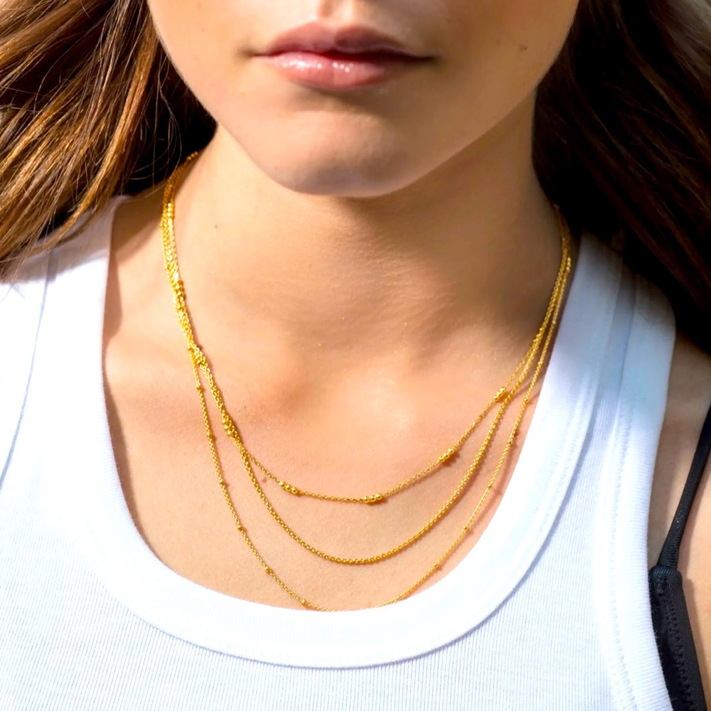 MONICA VINADER Gold Layered Necklace